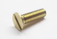 12BA x 3/16" Brass Slotted Countersunk Screw (pck 50)