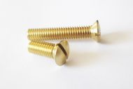 5BA x 3/8" Brass Slotted Raised Countersunk Screw (pck 10)