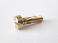 14BA x 3/16" Brass Slotted Cheese Head Screw (pck 50)