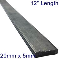 20mm x 5mm Stainless Steel Flat Bar - 12" Length
