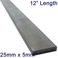 25mm x 5mm Stainless Steel Flat Bar - 12" Length