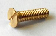 10BA x 1/8" Brass Slotted Countersunk Screw (pck 10)