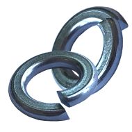 3/8" Steel Spring Washers - Zinc Plated (pck 50)